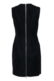 Current Boutique-Milly - Black Leather Sleeveless Dress Sz 10