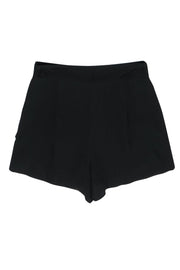 Current Boutique-Milly - Black Silk Blend Flowing Shorts Sz