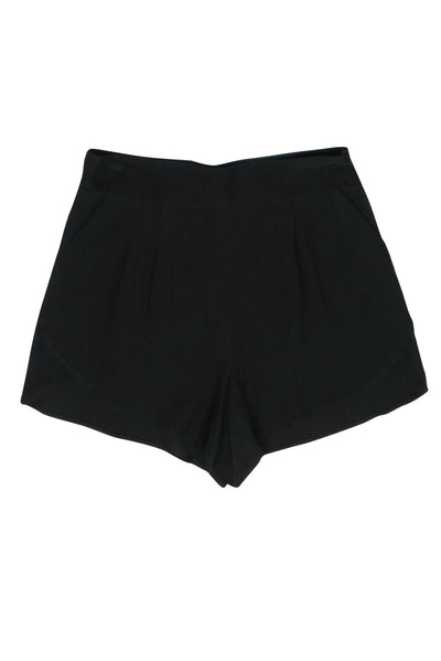 Current Boutique-Milly - Black Silk Blend Flowing Shorts Sz