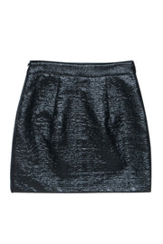 Current Boutique-Milly - Black Textured Mini Skirt Sz 2