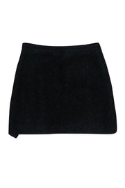 Current Boutique-Milly - Black Wool Blend Skirt w/ Gold Chain Detail Sz 4