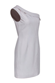 Current Boutique-Milly - Cream Sleeveless Off The Shoulder Dress Sz 4