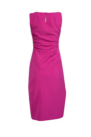 Current Boutique-Milly - Dark Pink Side Ruched Sleeveless Dress Sz 2