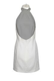 Current Boutique-Milly - Ivory Halter Mini Dress Sz 10