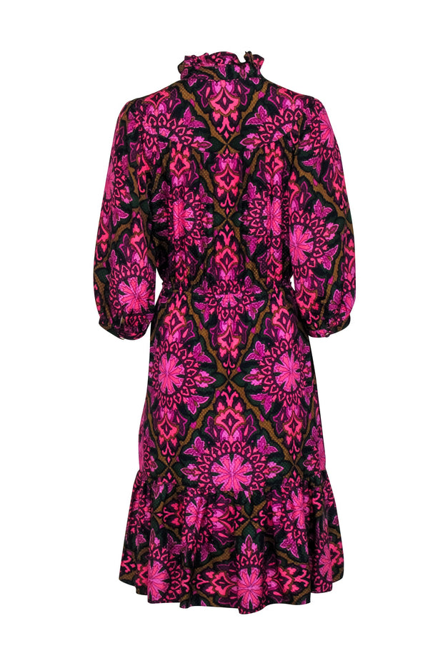 Current Boutique-Milly - Purple, Pink, & Green Paisley Print Dress Sz 6
