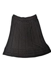 Current Boutique-Mission - Black Knit Textured Skirt Sz 10