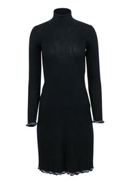 Current Boutique-Missoni- Black Wool Long Sleeve Turtleneck Dress Sz 2