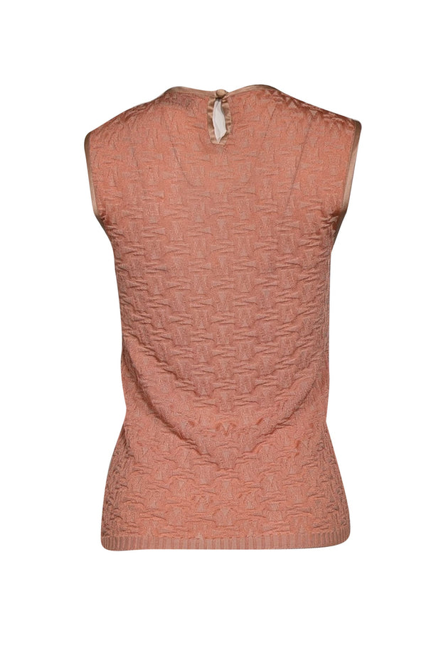 Current Boutique-Missoni - Peach Logo Knit Tank Top Sz 4