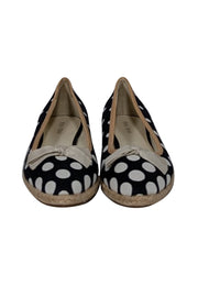 Current Boutique-Miu Miu - Black & White Polka Dot Espadrille Flats Sz 9