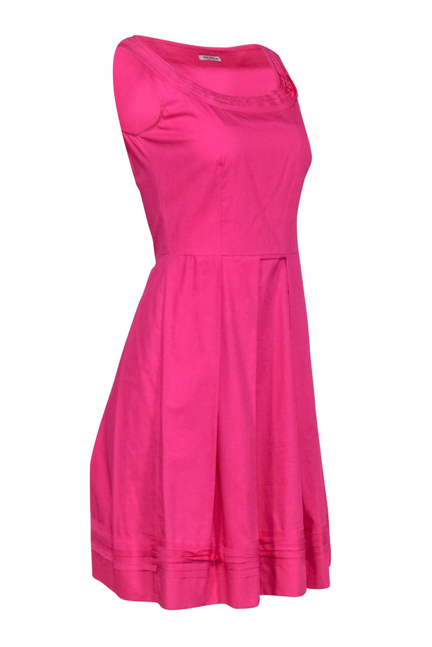 Current Boutique-Miu Miu - Hot Pink Sleeveless Dress Sz 4 Dress