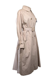 Current Boutique-Moncler -Beige Ebihens Belted Trench Coat Sz L