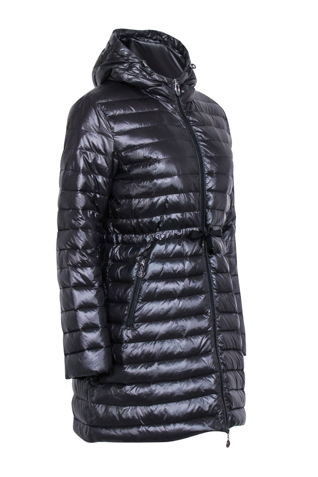 Current Boutique-Moncler - Black Puffer Mid-Length Coat Sz XXL