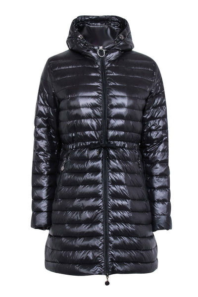 Moncler - Black Puffer Mid-Length Coat Sz XXL
