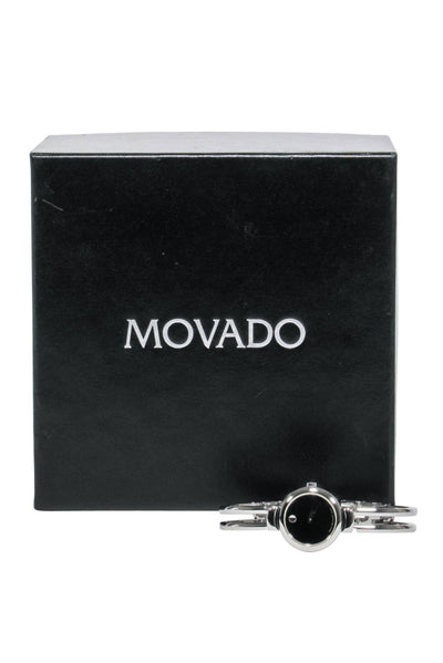 Current Boutique-Movado - Silver Stainless Steel Watch w/ Black Dial