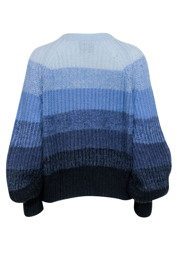 Current Boutique-Munthe - Blue Ombre Wool & Alpaca Blend Sweater Sz 4