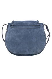 Current Boutique-Nanette Lepore - Denim Blue Pebbled Leather "Santa Ana" Crossbody Bag