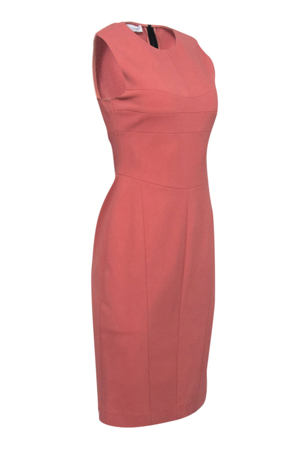 Current Boutique-Narciso Rodriguez - Salmon Pink Sleeveless Work Dress Sz 6