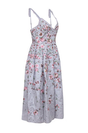Current Boutique-Needle & Thread - Light Blue Floral Embroidered Midi Dress Sz 6