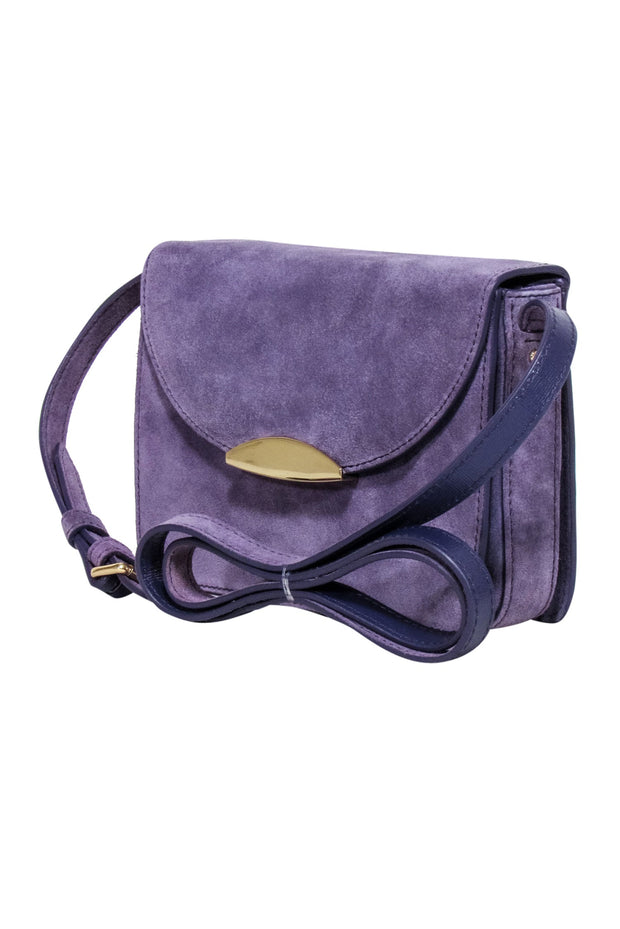 Current Boutique-Neely & Chloe - Lavender Suede Crossbody Bag