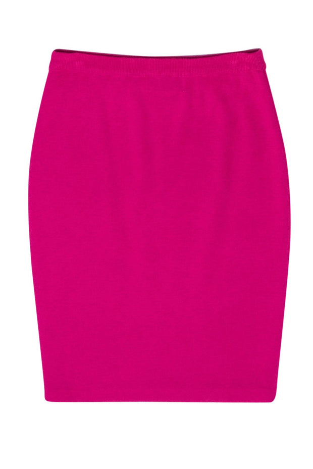 Current Boutique-Nicole Miller - Magenta Pink Knit Skirt Sz M