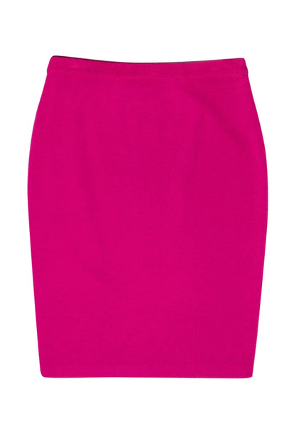 Current Boutique-Nicole Miller - Magenta Pink Knit Skirt Sz M