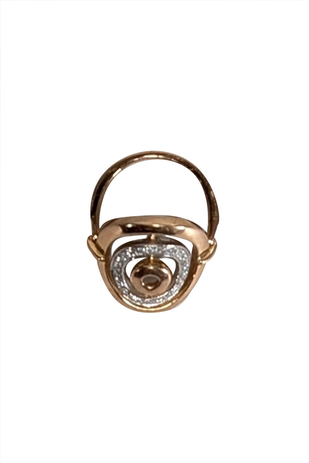 Current Boutique-No Label - Rose Gold Oval Ring Sz 5