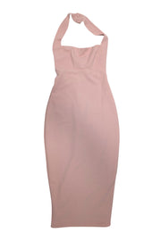 Current Boutique-Nookie - Blush Pink Fitted Midi Dress Sz S