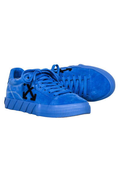 Current Boutique-Off-White - Blue Suede Chunky Sneaker Sz 11