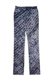 Current Boutique-Oscar de la Renta - Navy & White Tie Dye Slim Jeans Sz 0