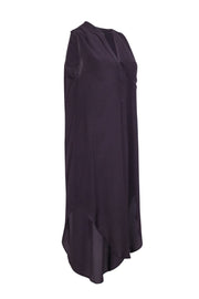 Current Boutique-Otte - Plum Silk Sleeveless "Ellen" Dress Sz M