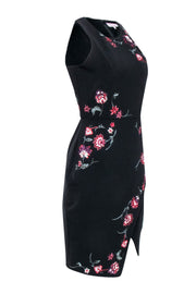 Current Boutique-Parker - Black Sleeveless Floral Embroidered Dress Sz S