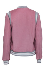 Current Boutique-Parker - Pink & Grey Letterman Style Jacket Sz S