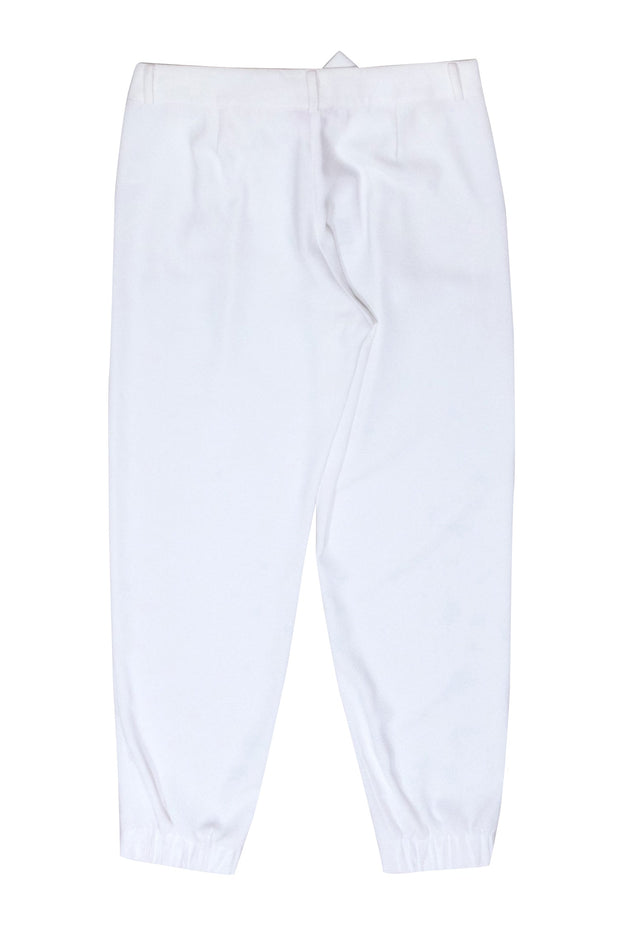Current Boutique-Parker - White Tailored Pants w/ Sash Sz 6