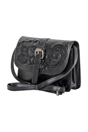 Current Boutique-Patricia Nash - Black Leather Crossbody Bag