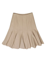 Current Boutique-Paule Ka - Beige Pleated Skirt Sz 6