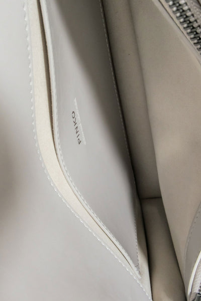 Current Boutique-Pinko - Grey Leather Stud Embellished Crossbody Bag