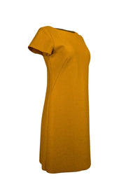 Current Boutique-Piu & Piu - Golden Yellow Wool Sheath Dress Sz 8