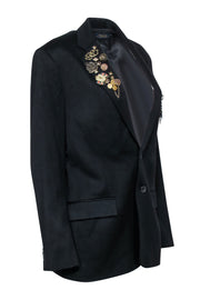 Current Boutique-Polo Ralph Lauren - Black Blazer w/ Button & Pin Embellishments Sz 8