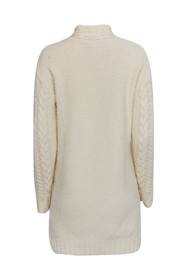 Current Boutique-Polo Ralph Lauren - Cream Cable Knit Sweater Dress Sz S