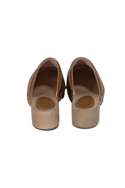 Current Boutique-Porte & Paire - Tan Leather Low Heel Clogs Sz 7.5