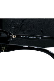 Current Boutique-Prada - Black Curved Frame Sunglasses