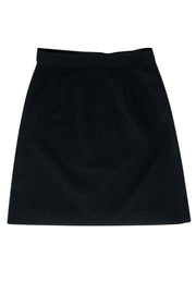 Current Boutique-Prada - Black Nylon Wrap Above The Knee Skirt Sz 8