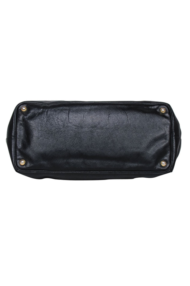 Current Boutique-Prada - Black Saffiano Leater Largo Tote Bag