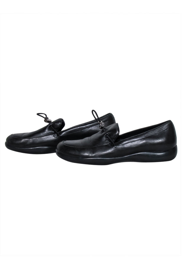 Current Boutique-Prada - Black Sport Drawstring Loafer Sz 9