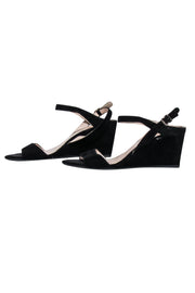 Current Boutique-Prada - Black Suede Strappy Sandals Sz 8