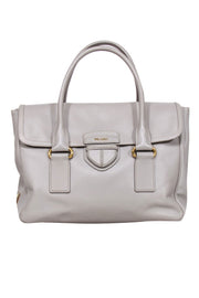 Current Boutique-Prada - Light Taupe Saffiano Leather Tote Bag "Rare"