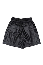 Current Boutique-Proenza Schouler - Black Faux Leather Shorts Sz S