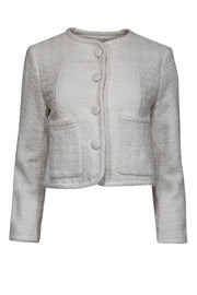 Current Boutique-Proenza Schouler - Ivory Boucle Cropped Jacket Sz 4