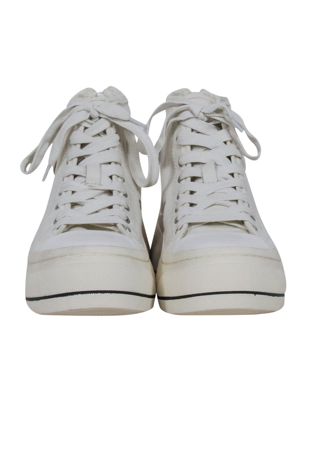 Current Boutique-R13 - Ivory "Kurt" High Top Sneakers Sz 8