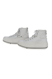 Current Boutique-R13 - Ivory "Kurt" High Top Sneakers Sz 8